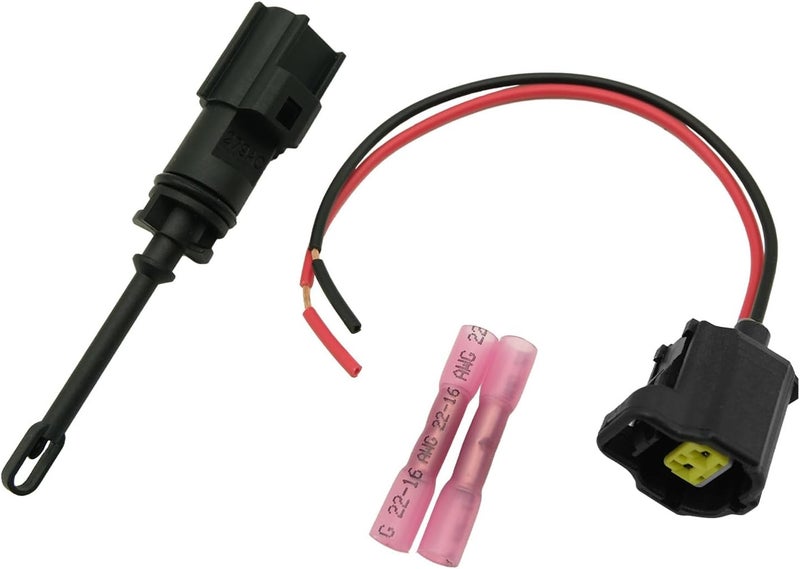 JSNOOKN Intake Air Charge Temperature Sensor and Connector Pigtail Harness for Ram 1500 2500 3500 ProMaster City, Jeep Grand Cherokee Compass Renegade Dodge Durango Dart Charger Challenger 5149279AC 5149279AB - Image 1